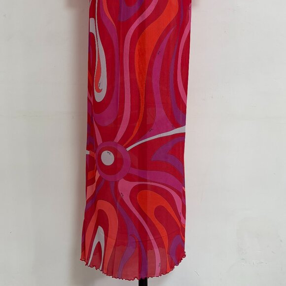 Pucci Marmo Sheer Tulle Maxi Dress - Picture 7 of 13